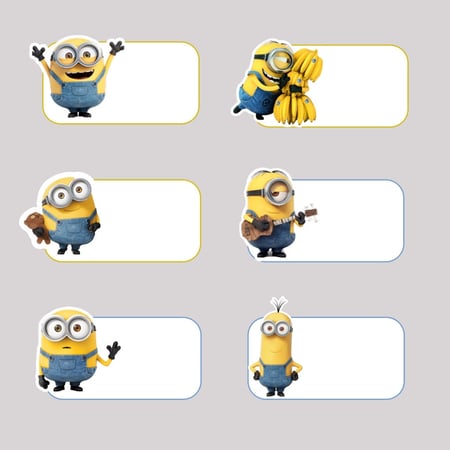 ملصقات أسم - منيون-