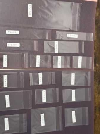 اكياس تغليف ب لاصق شفاف 6.5*9 سم