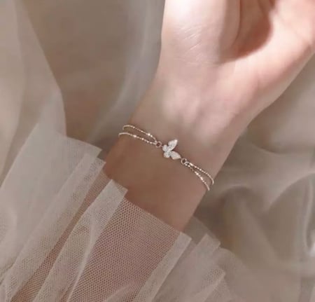 بكج الفراشة الفضي