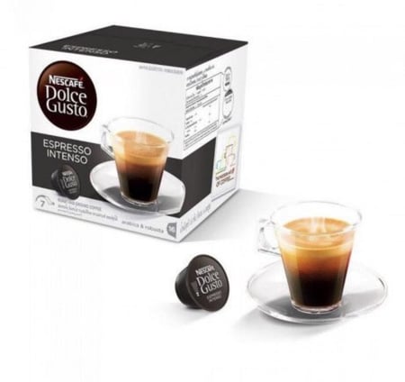 كبسولات دولشي غوستو اسبريسو انتينسو 16 كبسوله  NESTLE CABSULS Dolce gusto ESPRESSO INTENSE