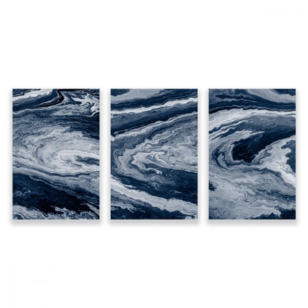 لوحة قماشية ثلاث قطع مودرن بتصميم محيط