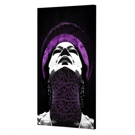 لوحة قماشية مودرن بتصميم أم كلثوم