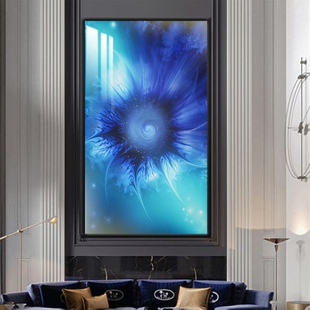 لوحة جدارية مع برواز و طبقة من الاكريلك