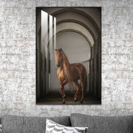 لوحة جدارية مع برواز و  اكرليك شفاف