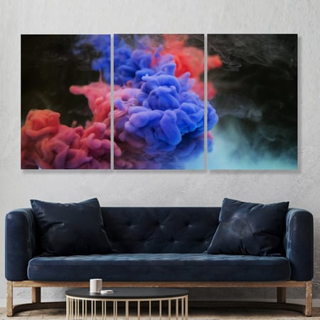 ثلاث لوحات قماشية بتصميم مودرن