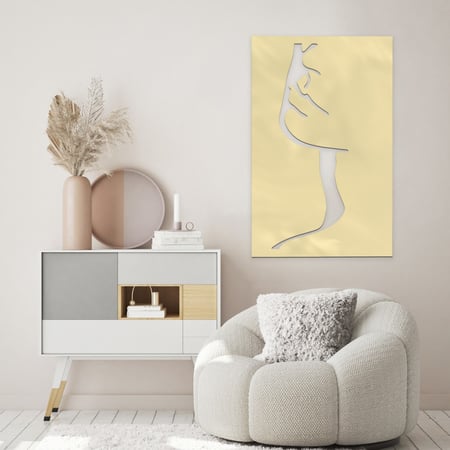 لوحة اكريلك بنقشة فتاة