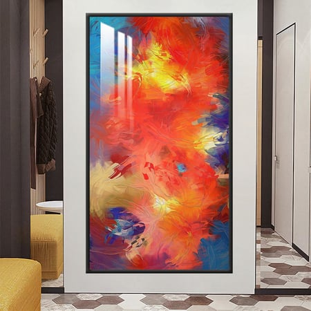 لوحة جدارية مع برواز و طبقة من الاكريلك