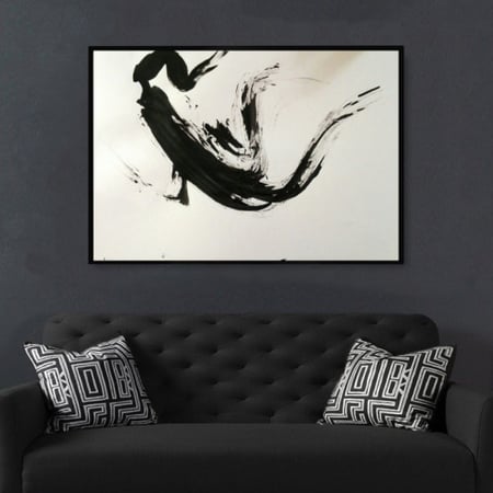 لوحة قماشية بتصميم مودرن مع برواز مجوف