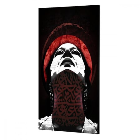 لوحة قماشية مودرن بتصميم أم كلثوم