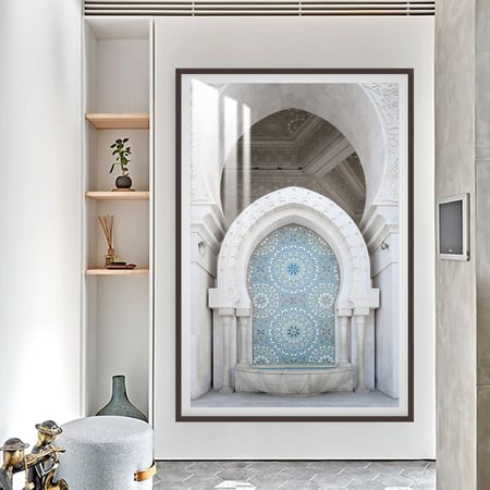 لوحة جدارية مع برواز و طبقة من اكريلك