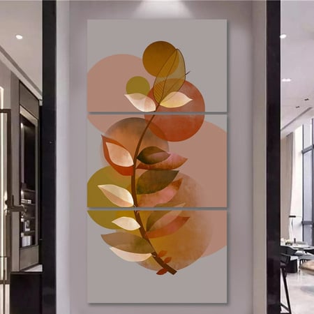 ثلاث لوحات قماشية بتصميم مودرن