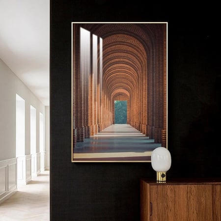 لوحة جدارية مع  اطار واكرليك شفاف