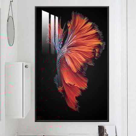 لوحة جدارية مع برواز و طبقة من الاكريلك