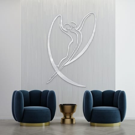 لوحة اكريلك مودرن بنقشة امرأة رقص