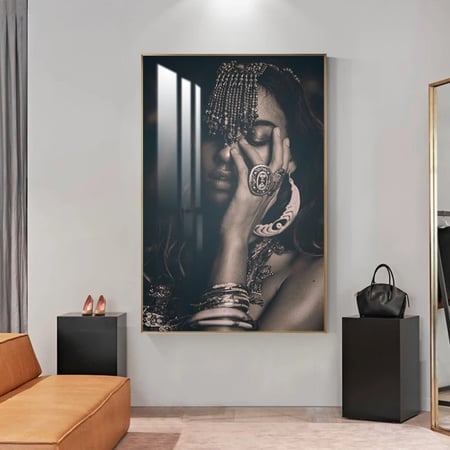 لوحة جدارية مع  اطار واكرليك شفاف