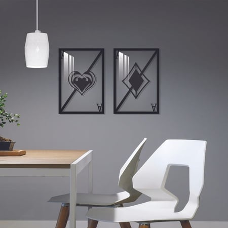 منحوتة اكريلك بتصميم " ورق الشدة"