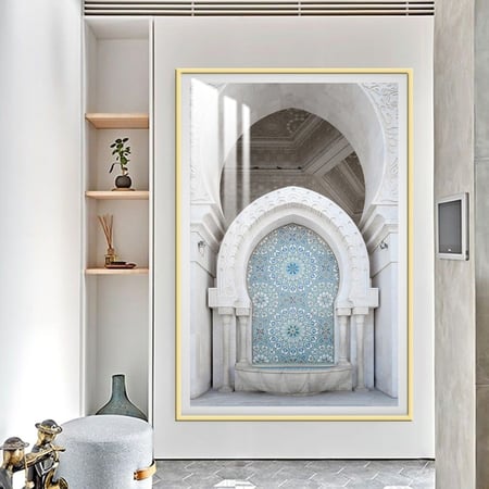 لوحة جدارية مع برواز و طبقة من اكريلك