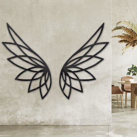 لوحة اكريلك بتصميم اجنحة