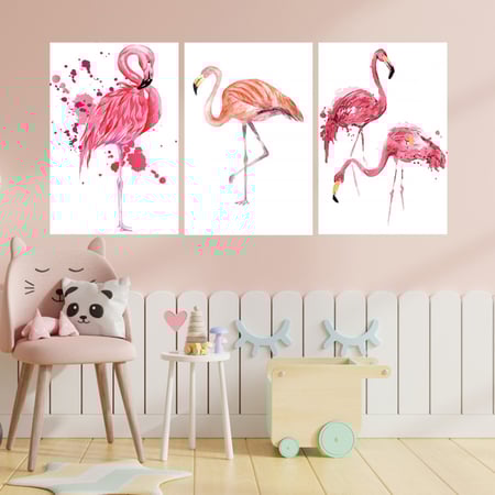 لوحة قماشية ثلاث قطع مودرن لغرف الأطفال