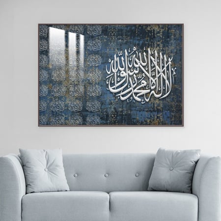 لوحة جدارية مع برواز و طبقة من اكريلك