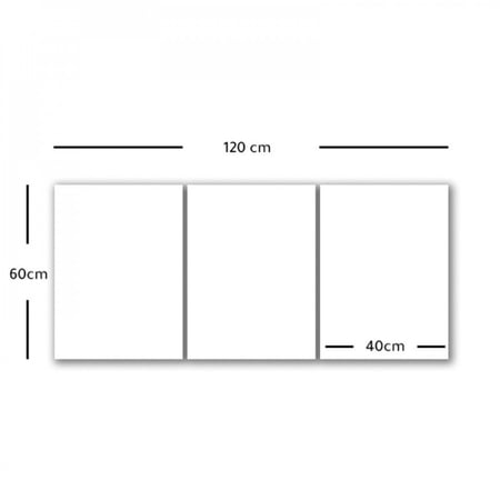 ثلاث لوحات قماشية مودرن - بتصميم فتاة البيانو - مقاس كل قطعة 40×60 سم