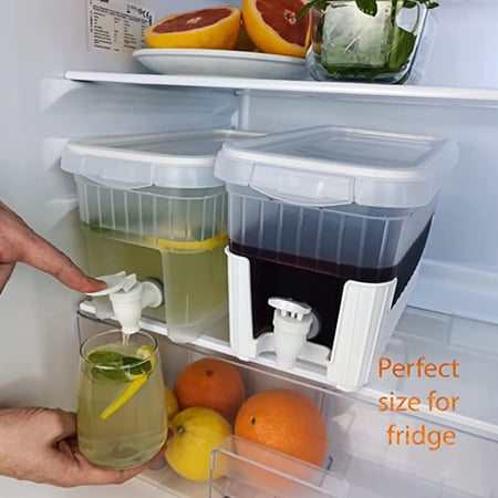 حافظة العصائر و المشروبات الباردة والساخنة سعة 1 جالون ( 3.5 ليتر ) بحامل وصنبور