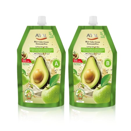 صبغة شعر بني غامق خالية من الأمونيا مع خلاصة الأفوكادو والتفاح كريم 5