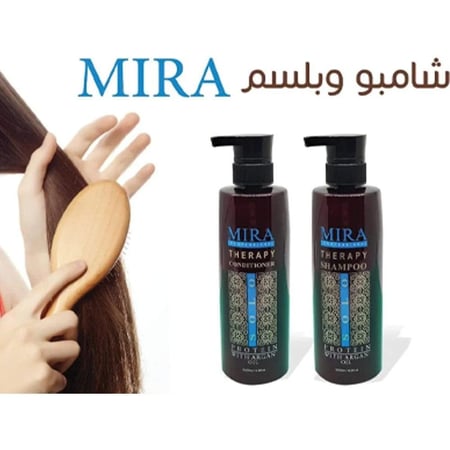 شامبو للشعر المعالج بزيت الأرغان والبروتين من ميرا بروفيشنال ثيرابي - 500 مل