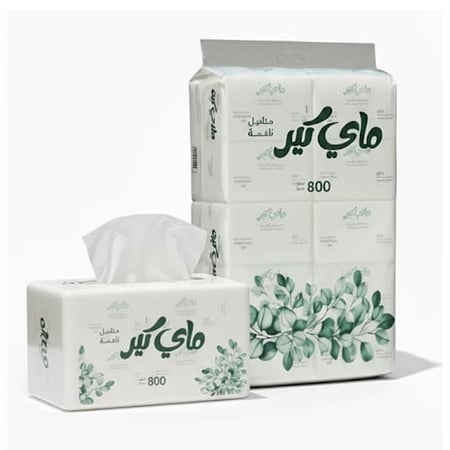 مناديل ماي كير 800منديل ناعم 4 طبقات ربطه في 10علب