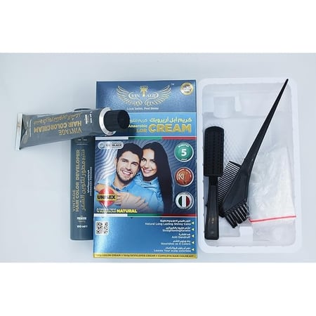 فينتاج كريم لتلوين الشعر اسود طبيعي