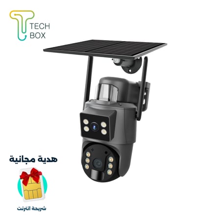كاميرا طاقة الشمسية مزودة بمدخل شريحة 4G مع سيفتي للتنبيه