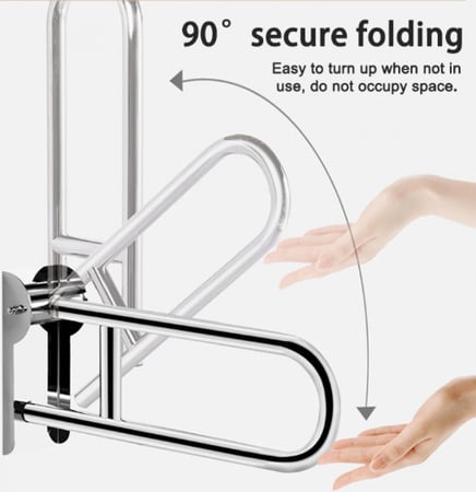 مسند حمام استيل لميع لكبار السن