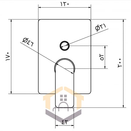 خلاط دفن مخفي خطين 8X توريما ايطالي
