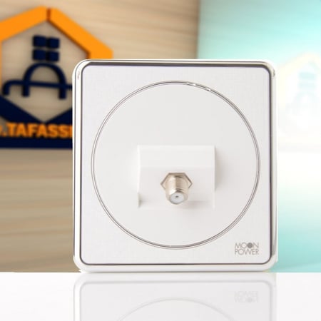 فيش دش عصر ابيض فضي