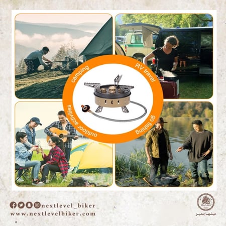 موقد غاز 5 فتحات للتخييم