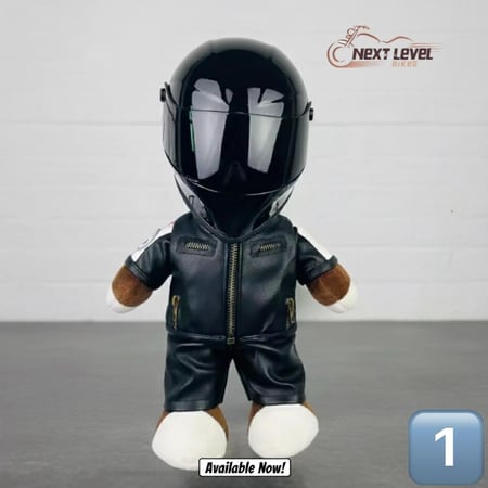 خوذة و دمية للدراجة النارية