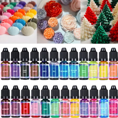 مجموعة ألوان شمع سائلة عدد 24 حبة