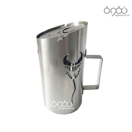 طربوش راس شيشة ستيل ثقيل بغطاء  متحرك