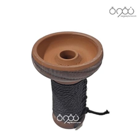 راس شيشه فخار بحبل اسود