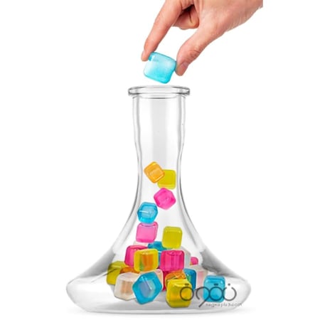 مكعبات ثلج بلاستيكية قابلة لاعادة الاستخدام 15 مكعب