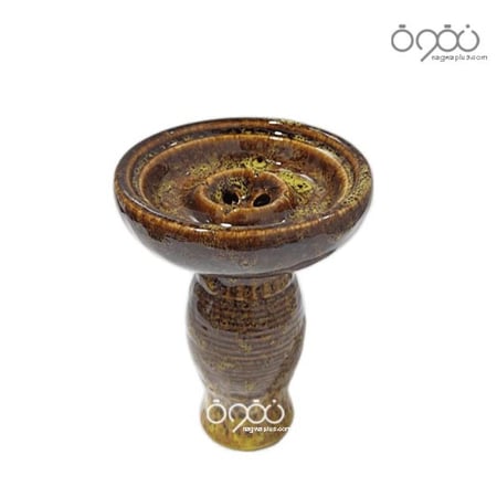 راس شيشه سيراميك مثقب اصفر