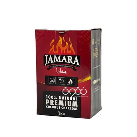 فحم جمارا JAMARA شيشة مربعات من قشور جوز الهند