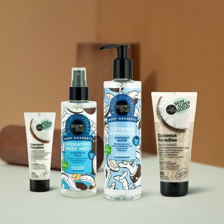 بكج العناية العضوية بالجسم بجوز الهند من اورجانيك شوب