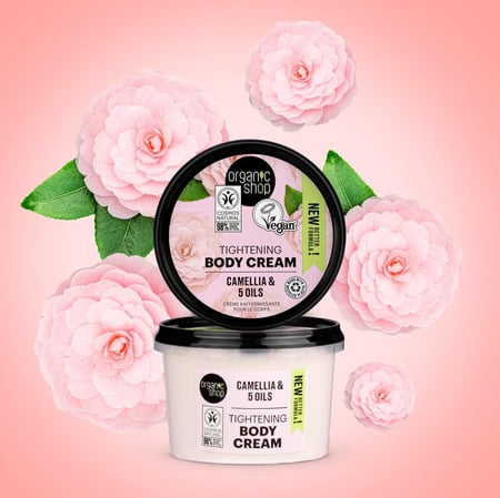 كريم الجسم لشد البشرة بزهرة الكاميليا 250 مل