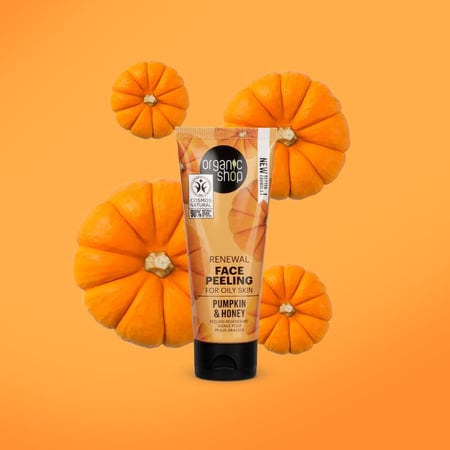 مقشر الوجه المجدد للبشرة باليقطين والعسل للبشرة الذهنية 75 مل