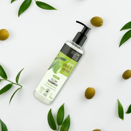 اورجانيك شوب شامبو الزيتون والجوجوبا لشعر مشرق مشعّ وقوي 280 مل
