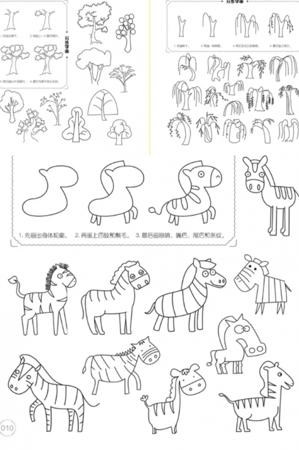 كتاب تعليم الرسم والتلوين  360 صفحة