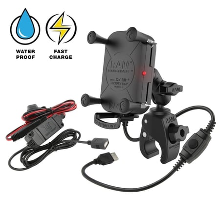 رام قاعدة مع شاحن لاسكلي ضد الماء و متعددة الاستخدام  RAM-B-400-A-UN12W-V7M-1