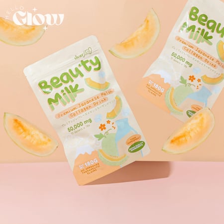 حليب الكولاجين بالشمام من بيوتي ميلك- Dear face Beauty Milk Melon