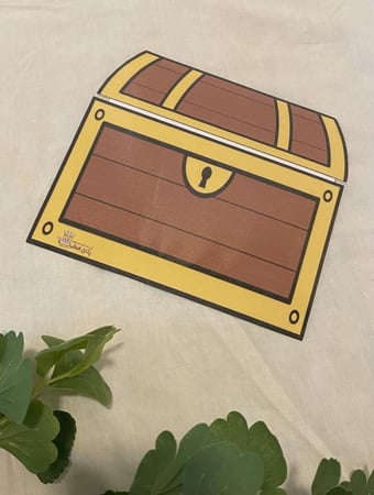 استراتيجية صندوق الكنز مزودة بمغناطيس ( ستة بطاقات يمكن الكتابة والمسح عليها طباعة ملونة ومغلفة حراريا )